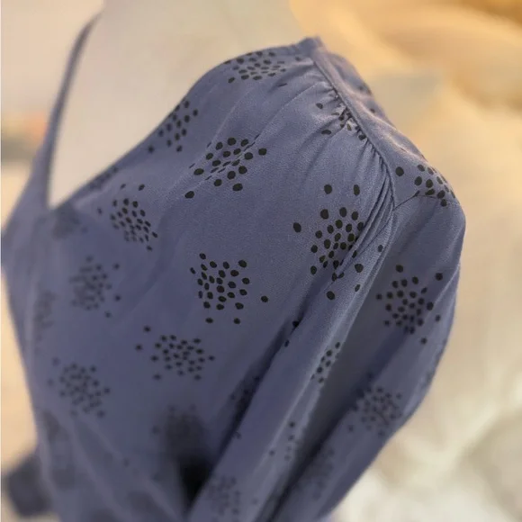 Boden Navy Patterned Blouse - Picture 8 of 10